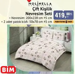 MOLİNELLA ÇİFT KİŞİLİK NEVRESİM SETİ